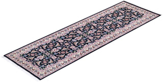 Traditional Mogul Black Wool Runner 2' 6" x 8' 2" - Solo Rugs