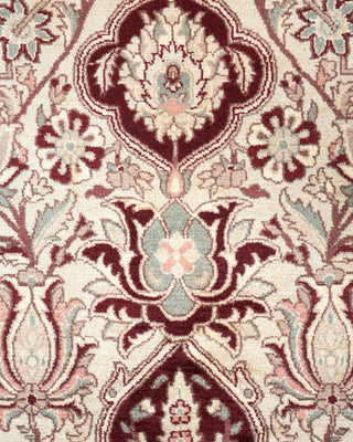 Traditional Mogul Ivory Wool Area Rug 8' 1" x 10' 2" - Solo Rugs