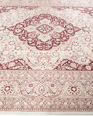 Traditional Mogul Ivory Wool Area Rug 8' 1" x 10' 2" - Solo Rugs