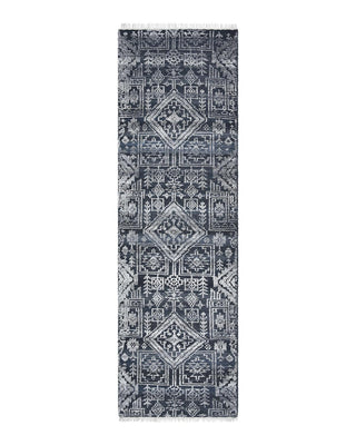 Quinn Hand-Knotted Contemporary Transitional Runner - Solo Rugs
