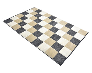 Livingston Hand Knotted Contemporary Modern Brown Area Rug - Solo Rugs