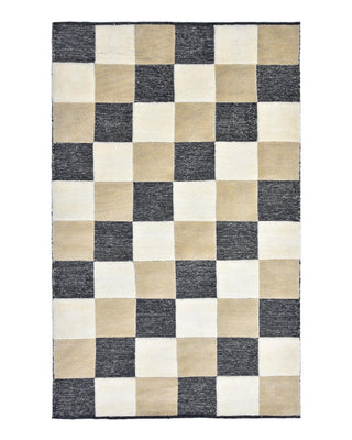 Livingston Hand Knotted Contemporary Modern Brown Area Rug - Solo Rugs